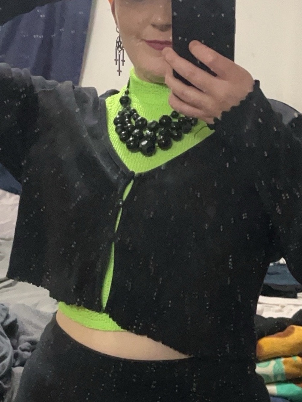 Neon Green Crop Top